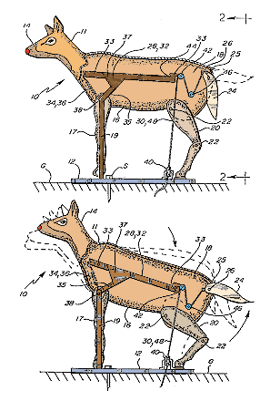 Squatting Deer - Patently Absurd Inventions!